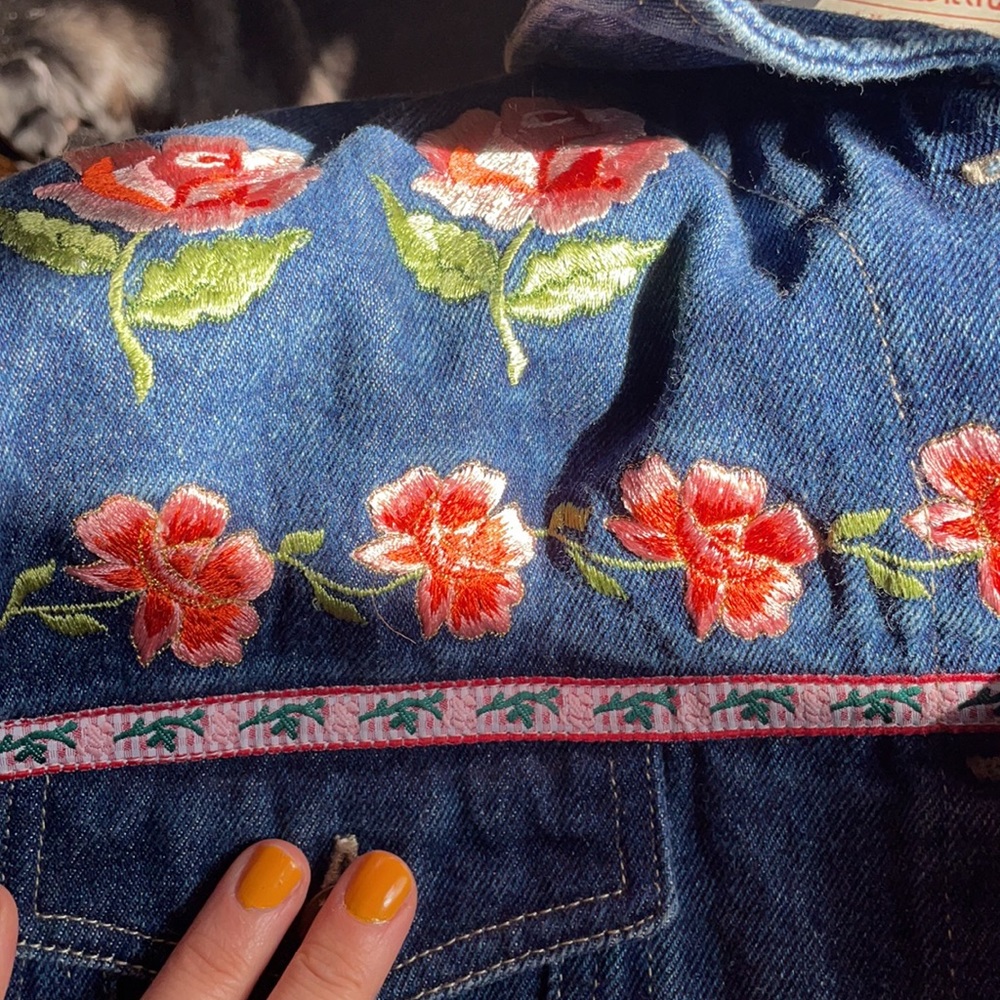 Vintage Billblass jeans embroidered denim jacket - Picture 7 of 7